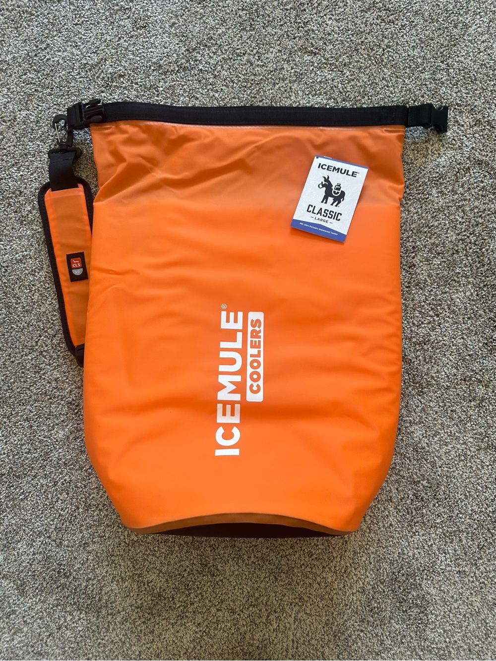 ICEMULE Classic Orange Roll-Top Cooler Bag